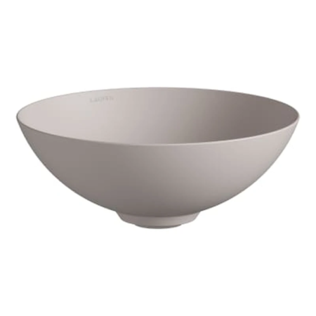 德國製 LAUFEN Alape CHARACTERS 30 cm Oyster Matt 牡蠣霧面 圓形檯上盆 H512CA17081121 原廠商品照