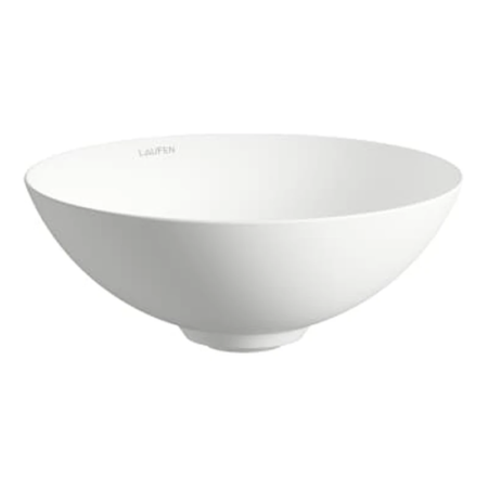 德國製 LAUFEN Alape CHARACTERS 30 cm 霧面白 圓形檯上盆 H512CA17571121 原廠商品照