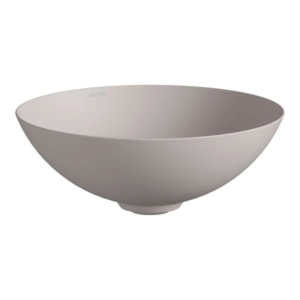 德國製 LAUFEN Alape CHARACTERS 36 cm Oyster Matt 牡蠣霧面 圓形檯上盆 H512CA27081121 原廠商品照