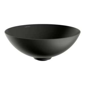 德國製 LAUFEN Alape CHARACTERS 36 cm 霧面黑 圓形檯上盆 H512CA27161121 原廠商品照