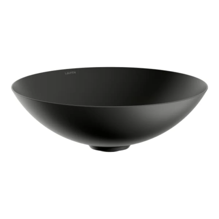 德國製 LAUFEN Alape CHARACTERS 45 cm 霧面黑 圓形檯上盆 H512CA57161121 原廠商品照
